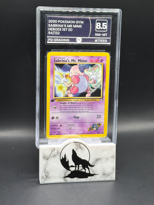 2000 Pokémon Gym Leaders Sabrina's Mr Mime 1st edition graded 8.5