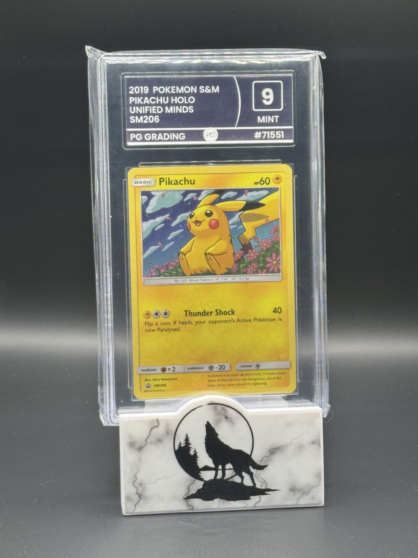 2019 PIKACHU holo Sun & Moon Black star promo