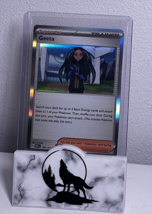 Holo Rare Trainer card Geeta