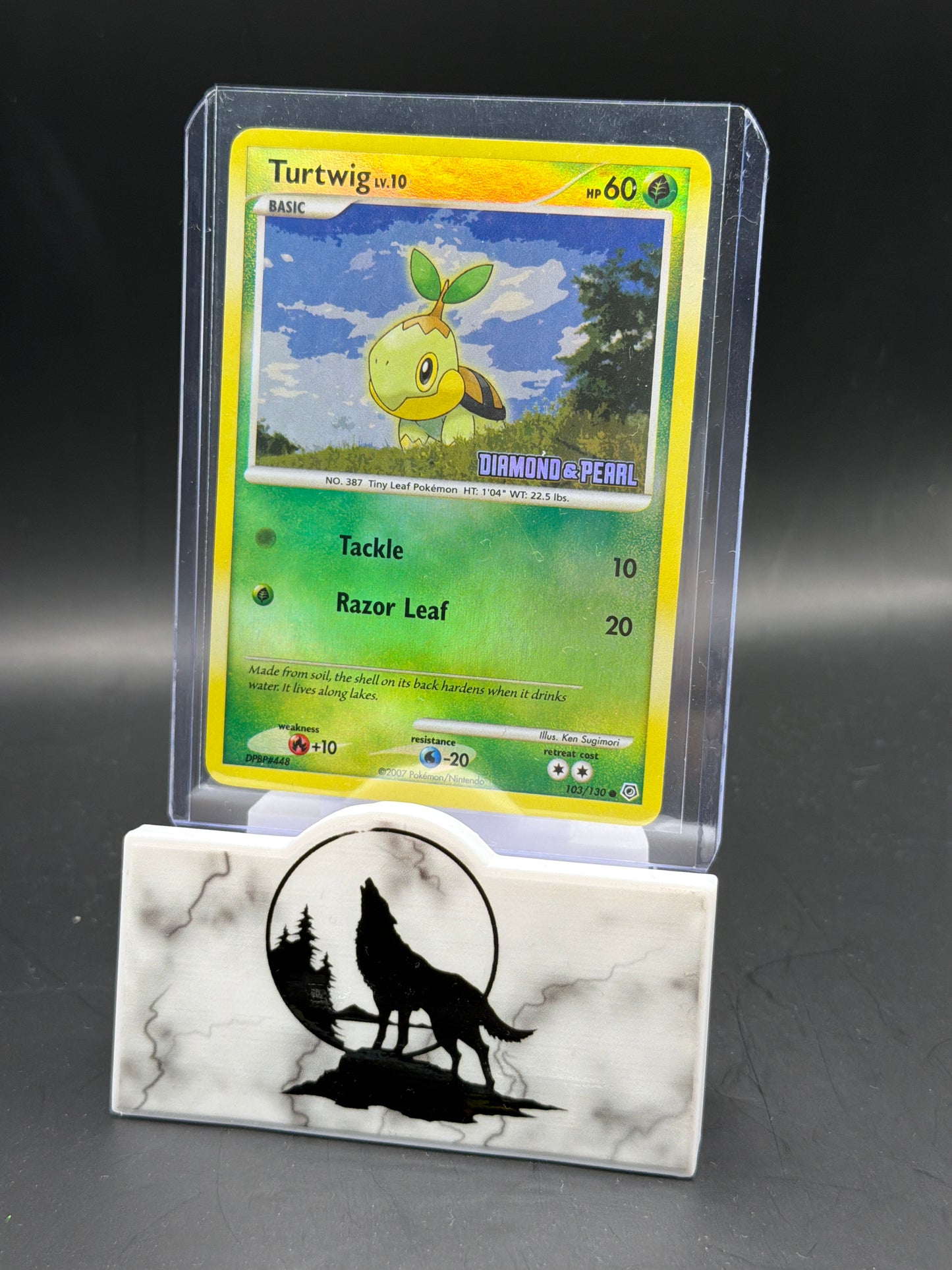 2007 Burger King Pokémon card Turtwig lv 10 (Diamond & Pearl stamp)