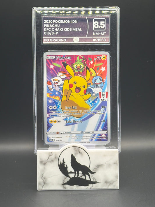 2020 Indonesian KFC Pikachu promo graded 8.5