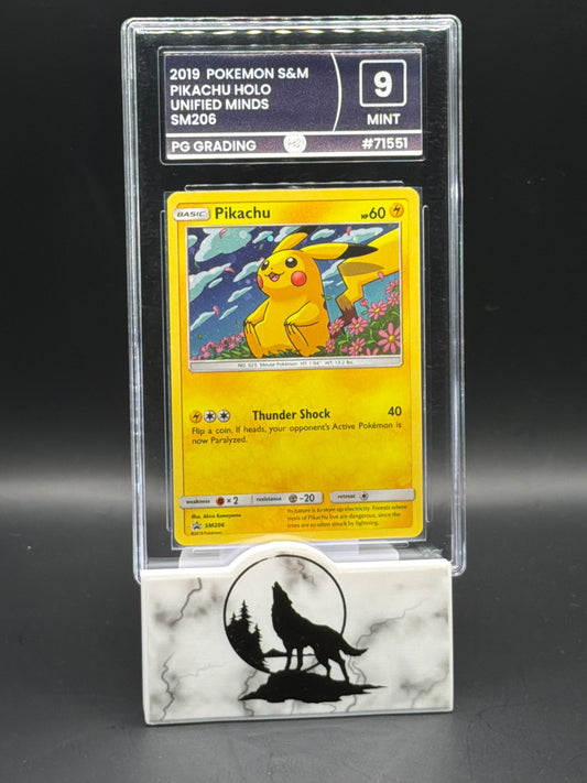 2019 Pokemon Black Star Promo Pikachu Sun & Moon Series graded 9