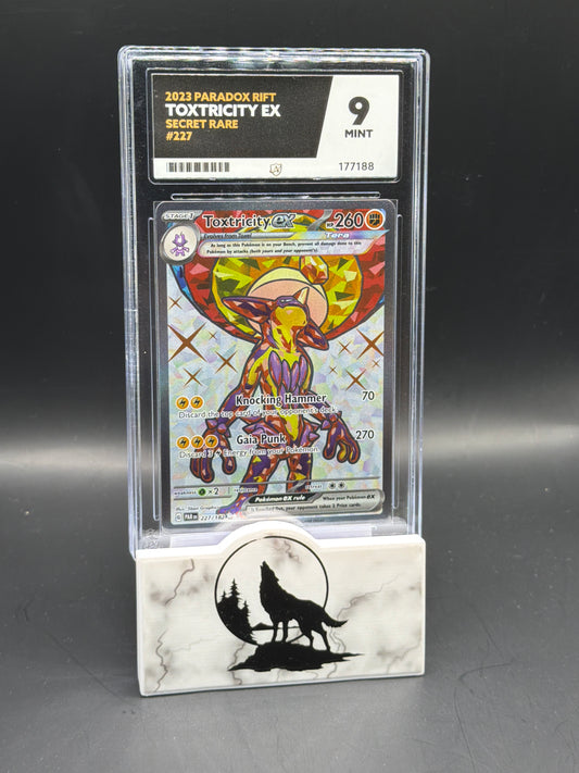 2023 Pokémon Toxtricity EX Secret Rare Paradox Rift Graded 9