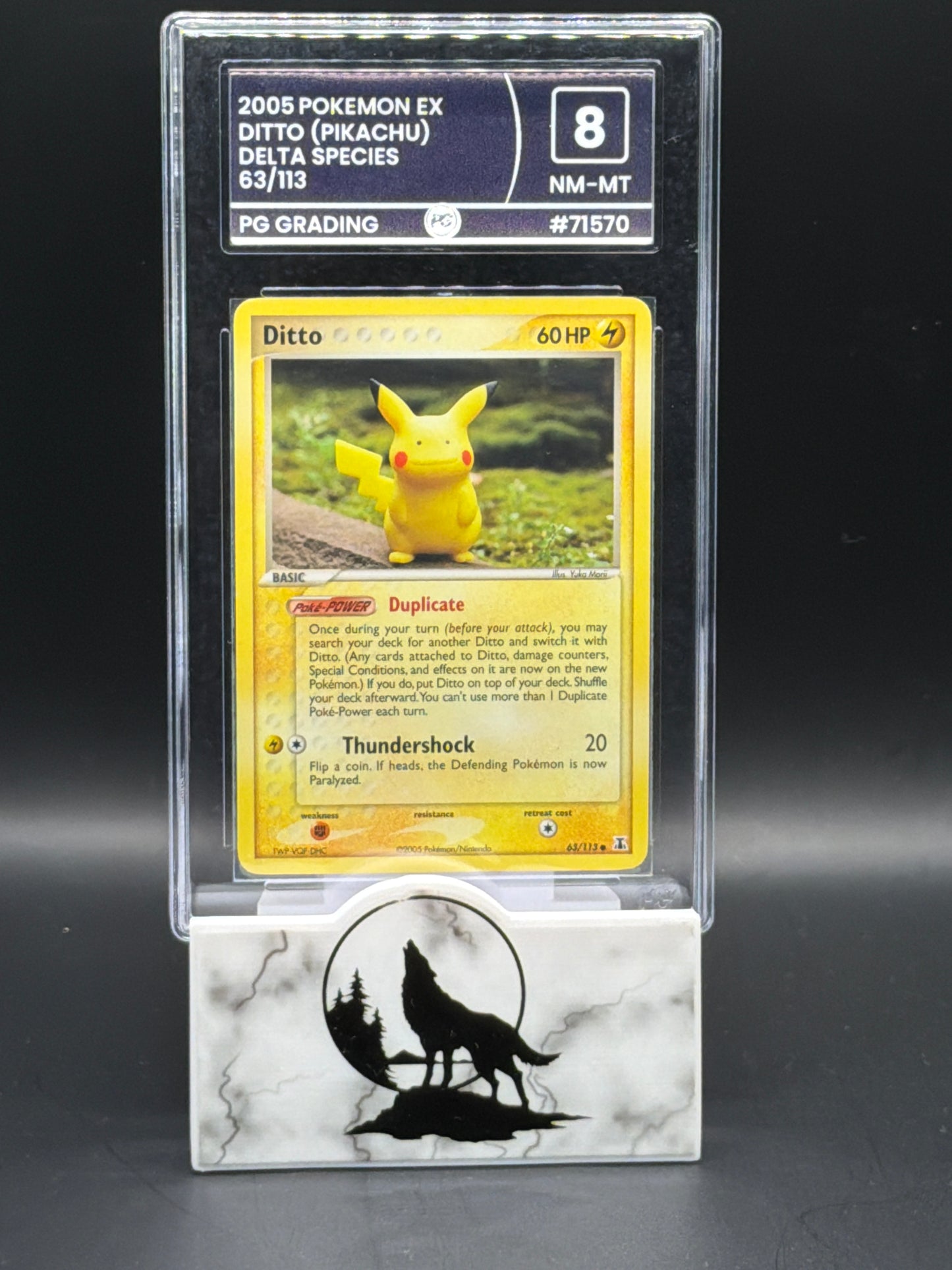 2005 Delta Series DITTO ( Pikachu) graded 8