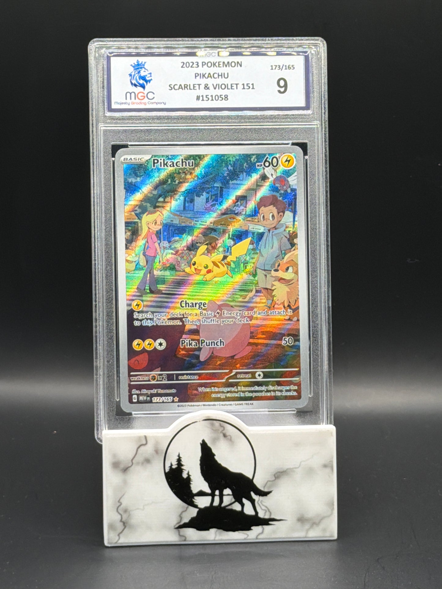 2023 Scarlet & Violet IR Pikachu Graded 9