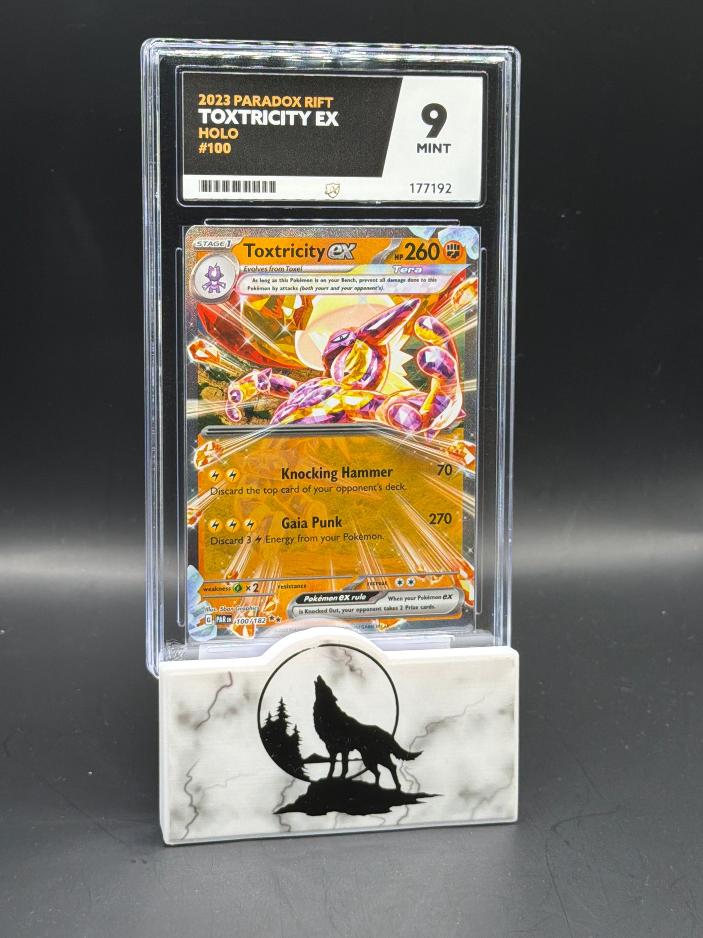 2023 Pokémon Paradox Rift Toxtricity EX Graded 9