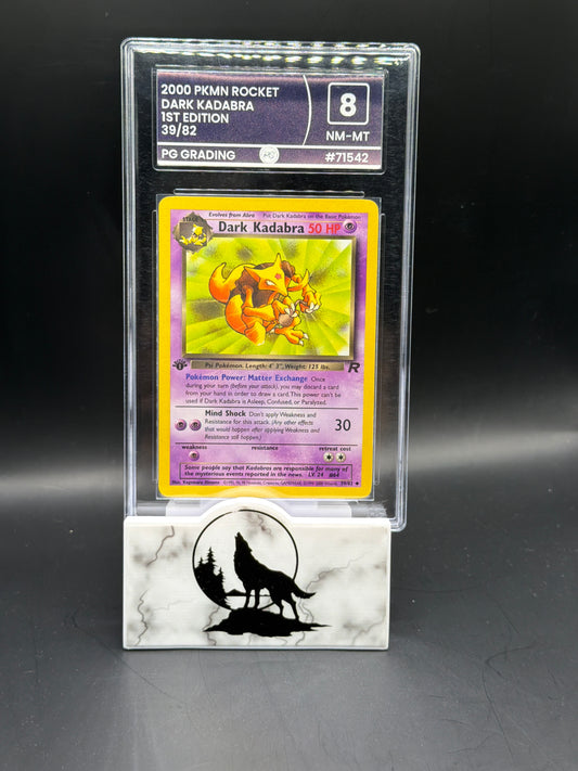 2000 Pokémon 1st edition Dark Kadabra graded 8