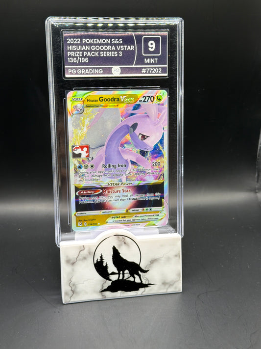 2022 Sword & Shield Pokémon Hisuian Goodra Vstar Prize pack Series 3 Graded 9