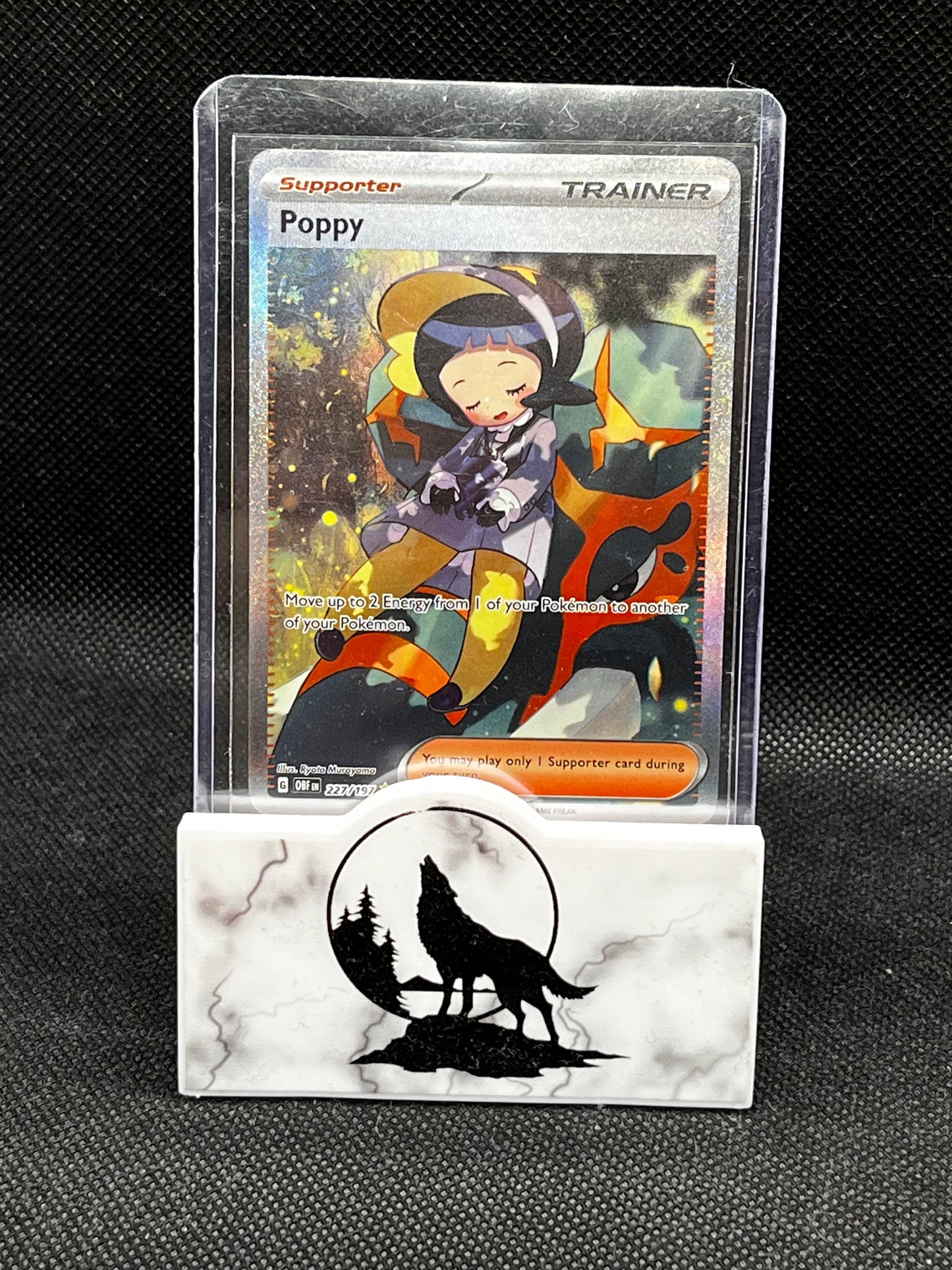 2023 special Illustration Rare Holo Poppy (trainer card) from Obsidian Flames series