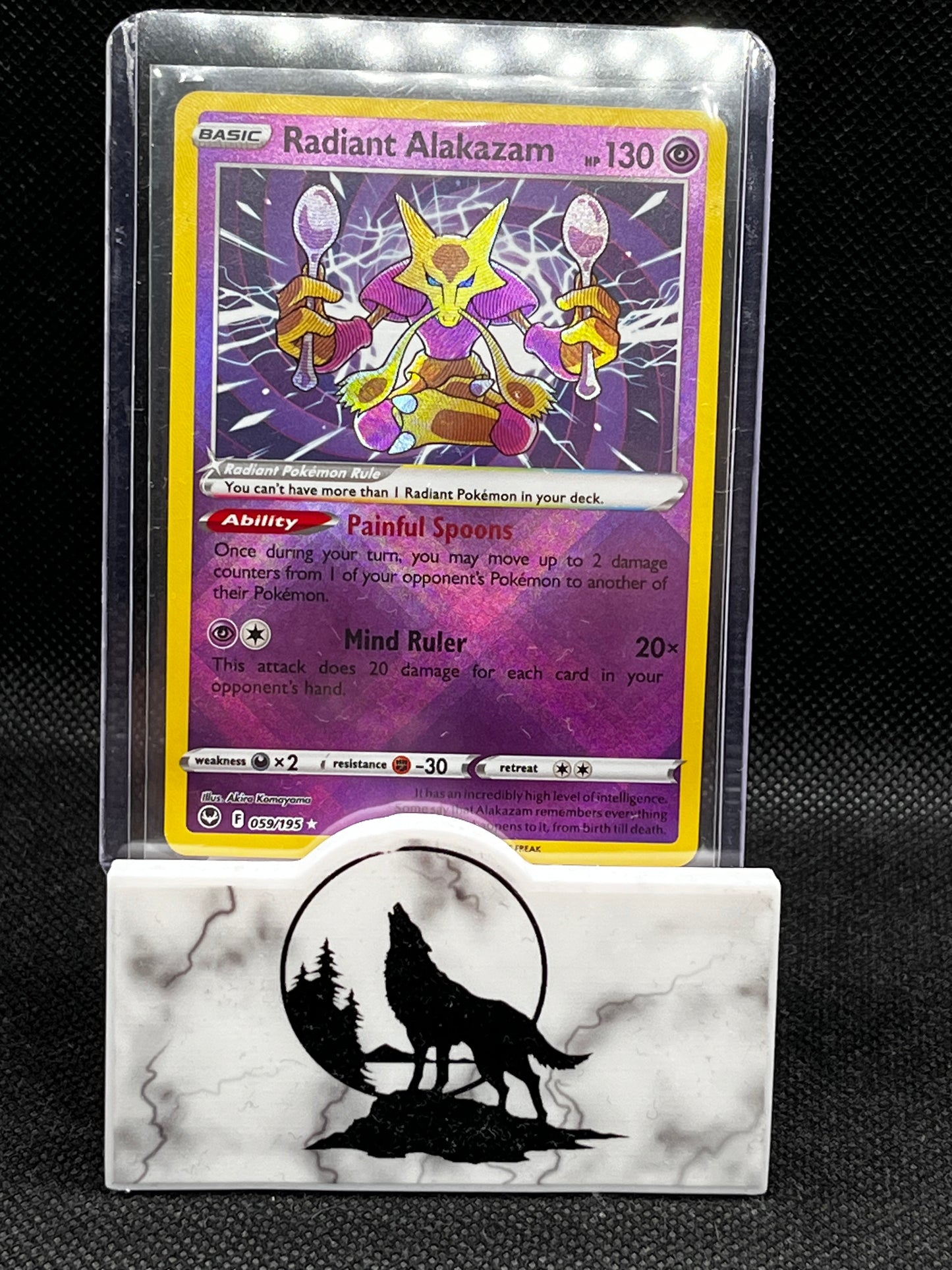 2022 Alakazam Radiant Rare Holo from Silver Tempest series