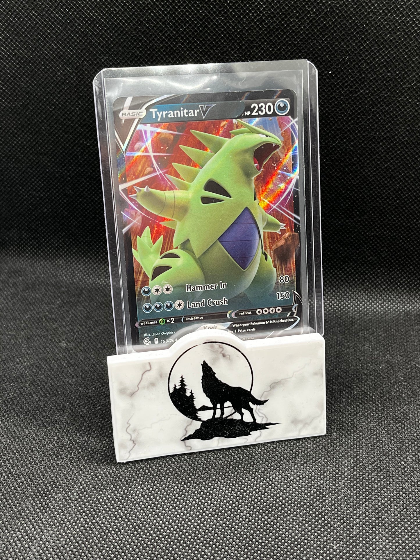 2021 Tyranitar V ultra rare holo from Fusion Strike series