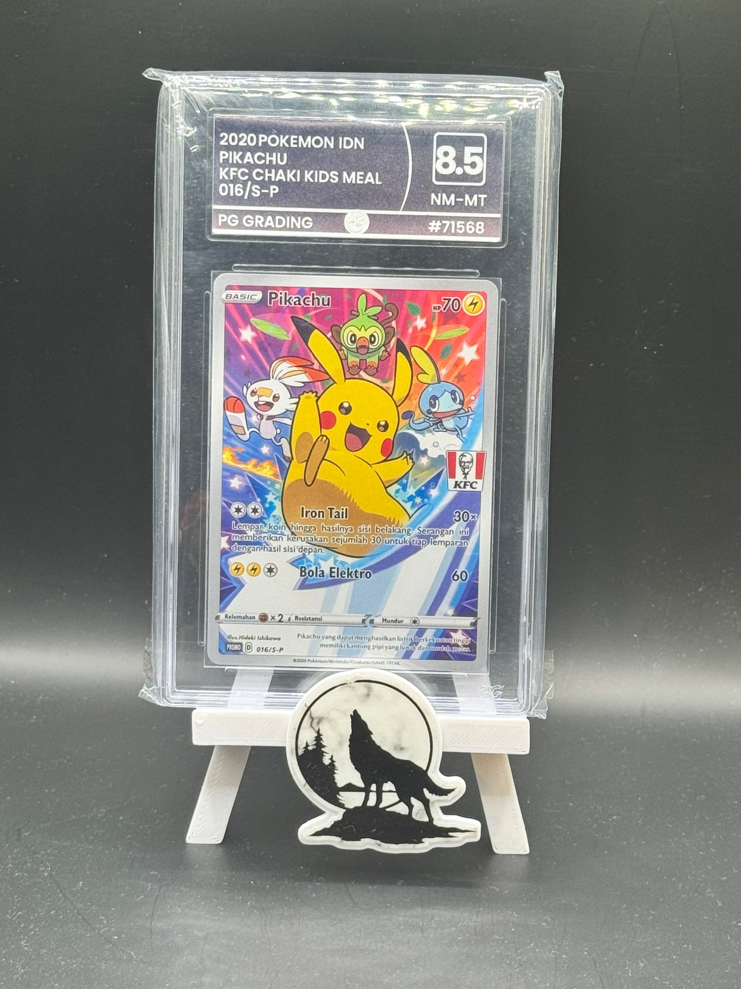 2020 exclusive Indonesian kfc promo pikachu full art