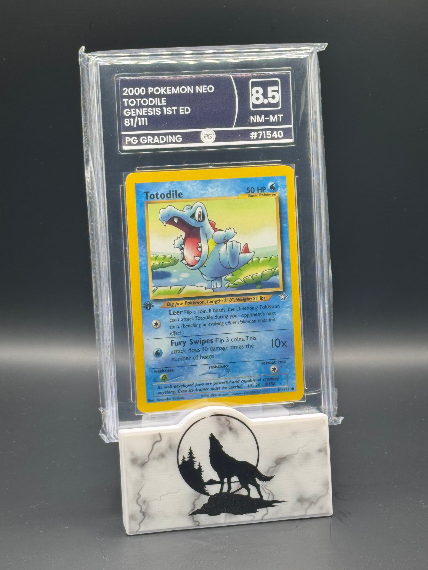 2000 vintage Neo Genesis 1st edition TOTODILE