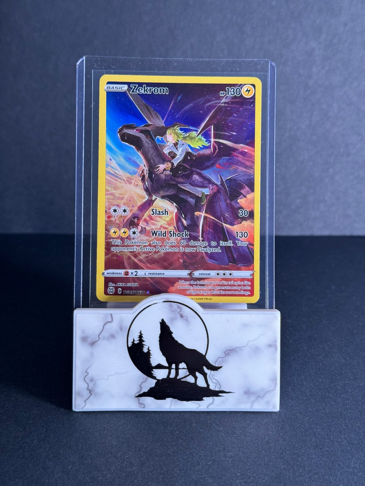 2022 Zekrom ulra rare full art card from Brilliant stars series