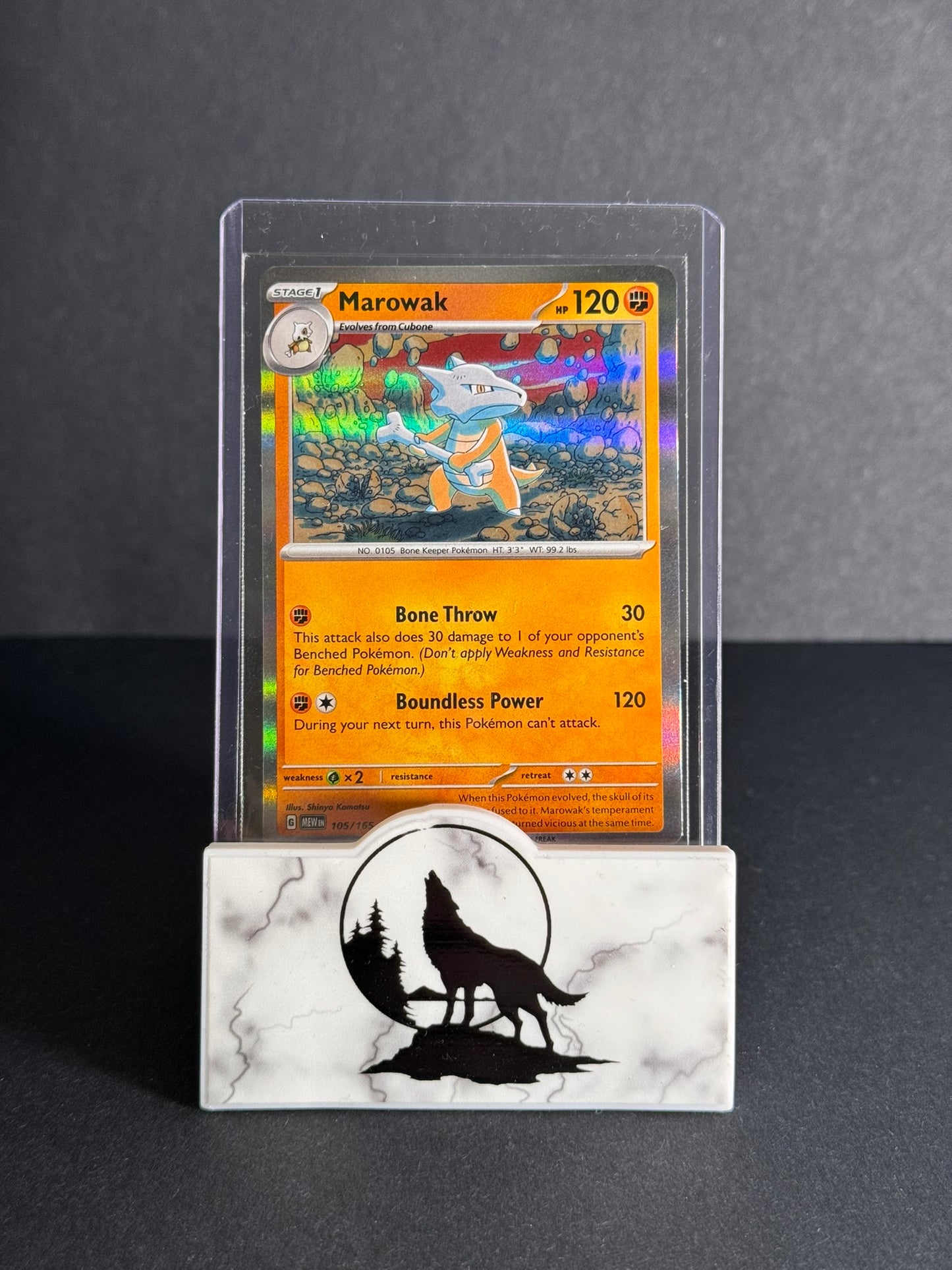 2023 Marowak Full holo from Scarlet & Violet 151 series