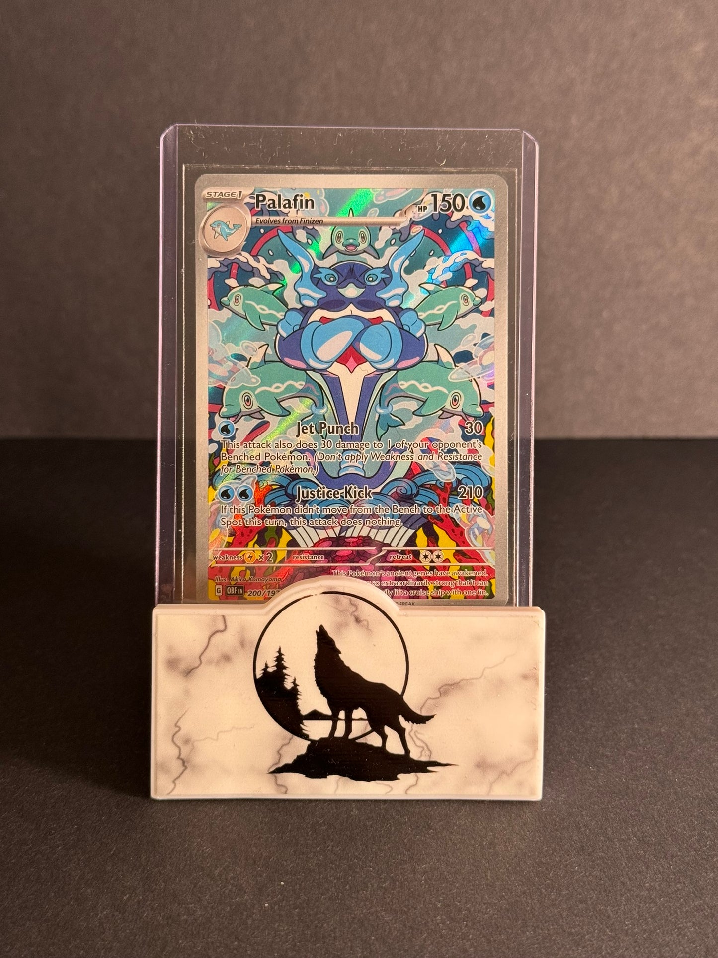 2023 Palafin Full art rare (Obsidian Flames Series)