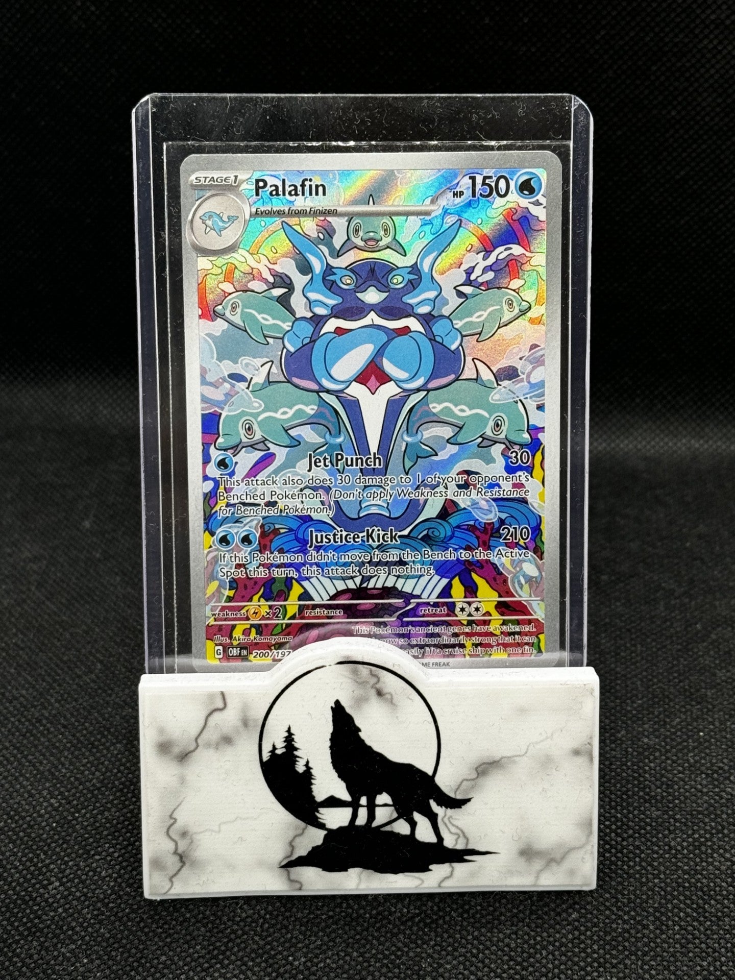 2023 Palafin Illustration Rare from Obsidian Flames card