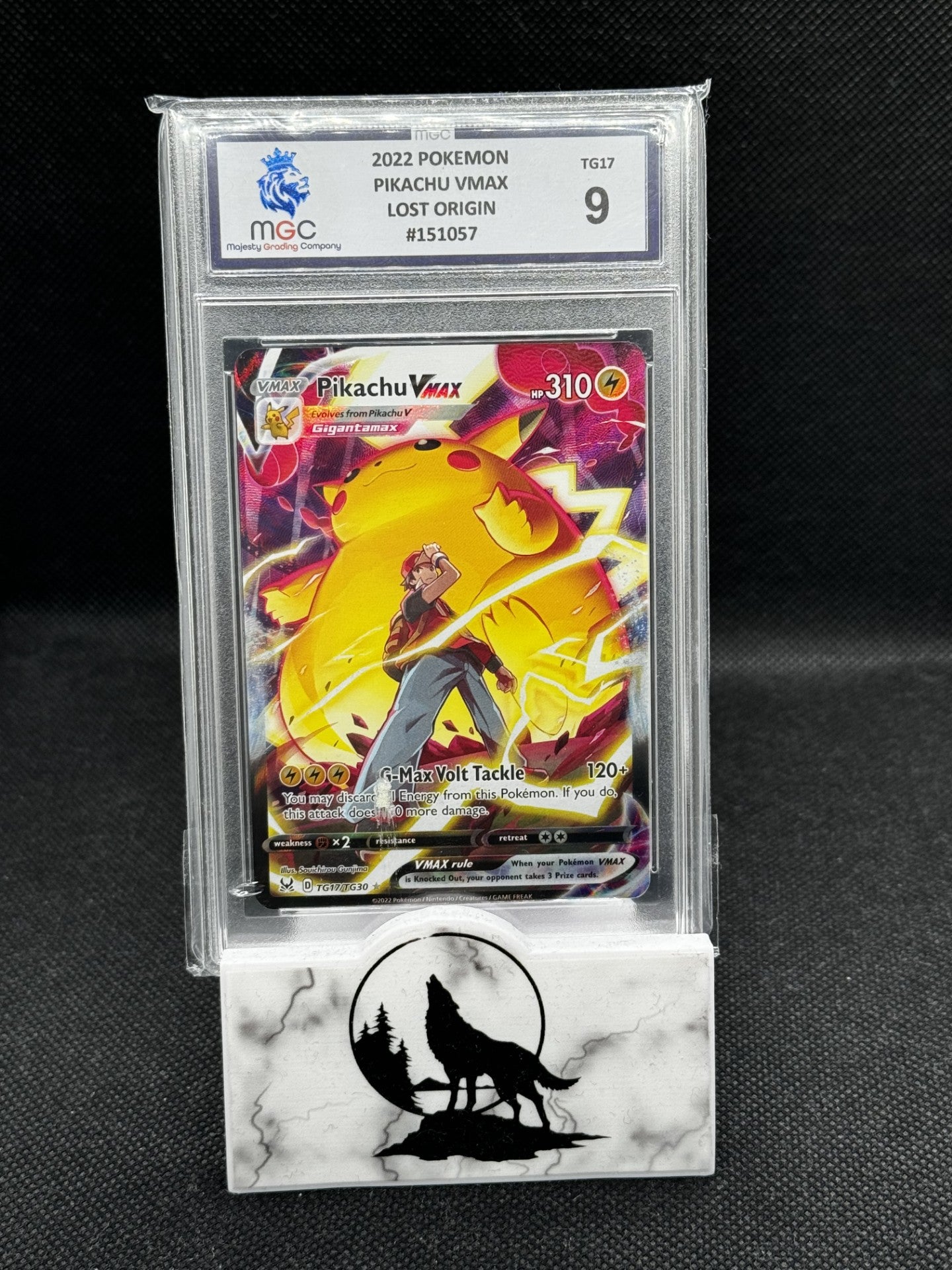 2022 Pikachu VMAX graded card 9 Near MINT